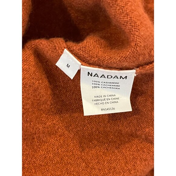 Naadam Rust Cashmere Pullover Sweater Womens M Medium Soft Cozy - Picture 8 of 8